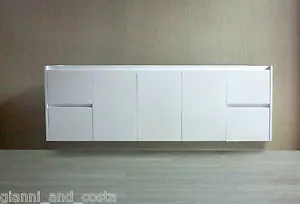 Bathroom Vanity Unit - 1800mm Polyurethane Wall Hung - Cabinet Only - Model Hadi - Picture 1 of 2