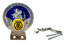 AA Blue St Christopher Car Badge with Fixings