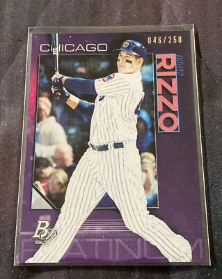 2020 Bowman Platinum Anthony Rizzo Purple /250 ~ Chicago Cubs - Image 1 of 2