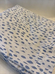West Elm pillowcases King Feather Painted Blue White One Luxury - Picture 1 of 6