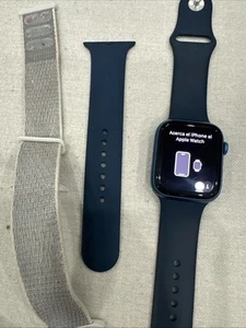 Apple Watch Series 7 45mm niebieski aluminium z niebieską pętlą GPS - Zdjęcie 1 z 5
