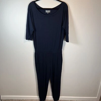 Mono Michael Stars para mujer manga 3/4 azul marino elástico ligero talla mediana Foto 1 de 4