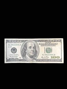 $100 bill (One Hundred Dollar Bill) - Series 2006A (Circulated) - Picture 1 of 2