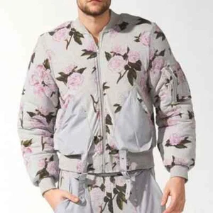 Adidas Jeremy Scott Floral Bomber Jacket Size Medium FREE SHIPPING S07152 - Picture 1 of 3