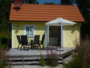 Kleines Ferienhaus (tiny house) auf Gotland jetzt 2025 buchen! - Bild 1 von 12