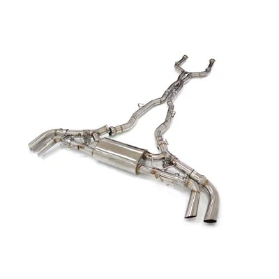 P1 Motorsports 2024+ 宝马 M60i X5/X6/X7 不锈钢后背排气系统 — 第 1/3 张图片