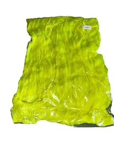 Women's One Size Chartreuse Semi Sheer Infinity Scarf Gauzy - Picture 1 of 1