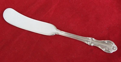Juana de Arco Internacional Plata 5-3/4" Mango Plano Esparcidor de Mantequilla (1940) ~27g Foto 1 de 4