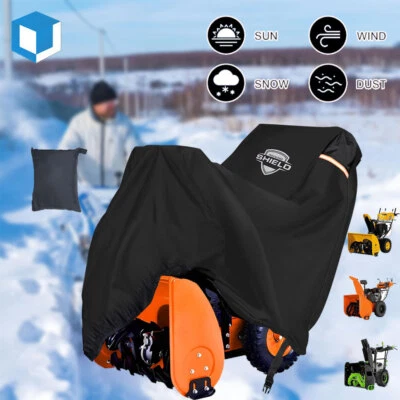 600D Heavy Duty Two Stage Snow Blower Thrower Cover Waterproof UV Dust Protect - Image 1 of 4