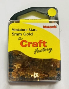 Tiny Star Pailletten Miniatur Sterne Gold Großeinkauf Restposten 20 Einzelpackungen 100g - Bild 1 von 2