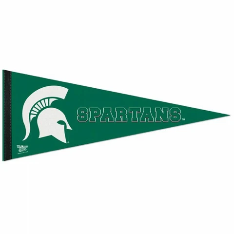 MICHIGAN STATE SPARTANS PREMIUM QUALITY PENNANT 12"X30" BANNER NCAA LICENSED Cover