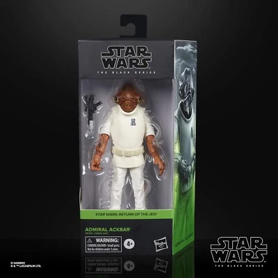 Star Wars The Black Series #01 Admiral Ackbar 6" Figure Return Jedi Hasbro New - Image 1 of 4