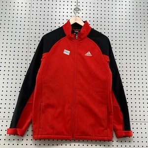 Adidas Training Track Jacket Black Red Youth Boys Large 14/16 20x27 - Picture 1 of 20