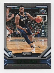 2019-20 Panini Playbook ZION WILLIAMSON Rookie RC Green Parallel #169 Pelicans - Picture 1 of 2