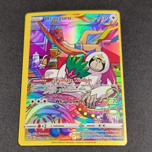 Pokémon Brilliant Stars Oranguru TG12/TG30 - EXTREME Miscut Error Holo Rare - Picture 1 of 2