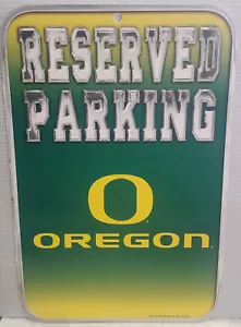 Oregon Ducks 11" x 17" Reserved Parking Plastic Sign - NCAA - Picture 1 of 1