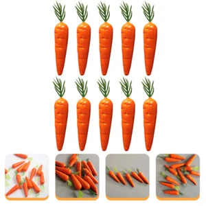 10Pcs Carrot Models Mini Carrots for Crafts Artificial Carrots - Picture 1 of 12