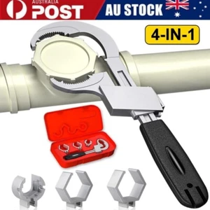 4 in1 Multifunction Adjustable Double-ended Wrench Water Pipe Hand Tool with Box - Picture 1 of 12