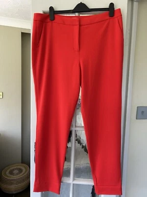 Boden Trousers Size 18 In Red - Image 1 of 4