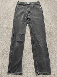 VINTAGE Levis 550 Jeans 30X33 Black Straight Relaxed Fit Denim Made USA READ - Picture 1 of 14
