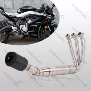 Carbon Fiber Exhaust Muffler Link Pipe For CFMOTO 675 SR-R 675SS 675NK 2024-2025 - Foto 1 di 11