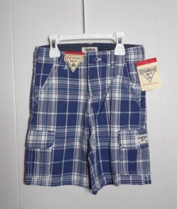 OSHKOSH B'Gosh Youth Boy's Size 4T Blue/White Plaid Shorts NWT - Picture 1 of 8