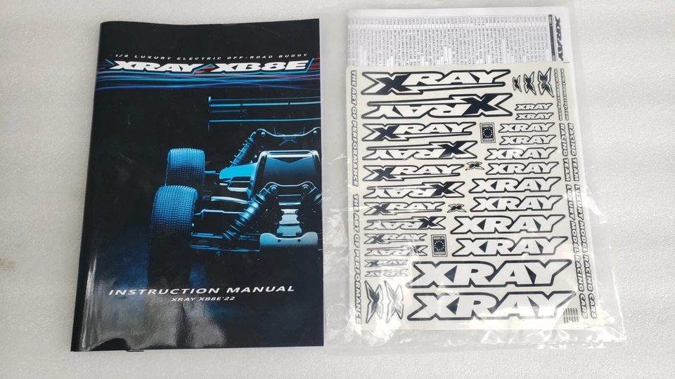  xray xb8e 2022  MANUAL AND STICKER SHEET  - Image 1 of 1