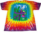 VTG Alicja w Krainie Czarów SunDog Tie Dye Męska koszulka XL Tea Party Cheshire Cat