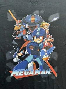 Capcom Mega Man Characters Retro 1990s Gamer  T Shirt Tee Size Large - Picture 1 of 6