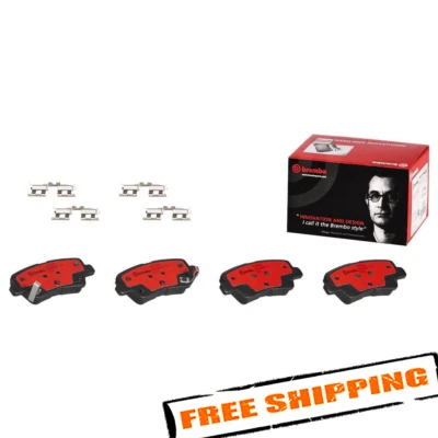 Juego de pastillas de freno de disco trasero de cerámica Brembo P30067N para Hyundai Veloster 2012-2021 Foto 1 de 4