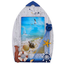 Cadres photo suspendus muraux en bois étagère décoration de plage