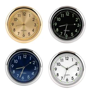 Pocket Small Mini Luminous Quartz Analog Watch Stick-On Boat For Car Clocks X5I3 - Picture 1 of 15