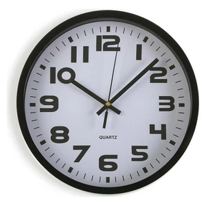 Reloj de Pared Versa Negro Plástico 3,8 x 25 x 25 cm - Imagen 1 de 3