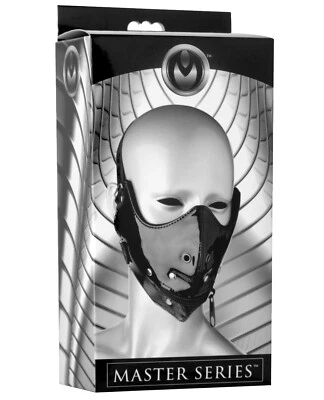 Master Series Lektor Zipper Mouth Muzzle Black  - Image 1 of 2