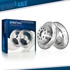 Pair Rear Drilled and Slotted Disc Brake Rotors for 2018 - 2023 Jeep Wrangler Jeep Wrangler
