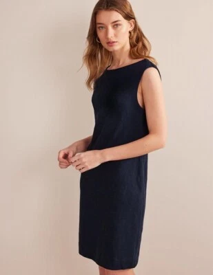 Boden Sleeveless Jersey Shift Dress Navy UK 10 R New - Image 1 of 4