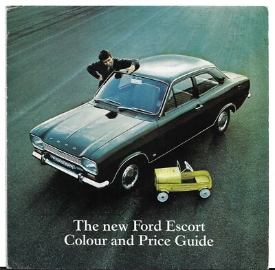 Ford Escort Mk1 Colours, Trims, Prices, Options 1968 UK Market Foldout Brochure - Image 1 of 2
