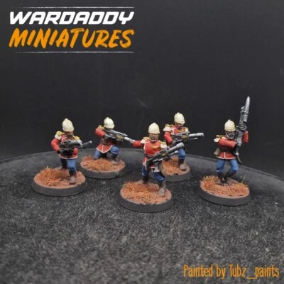 Pro Painted Warhammer 40k OOP Praetorian guard ×5 D1 games workshop RARE METAL — 第 1/3 张图片