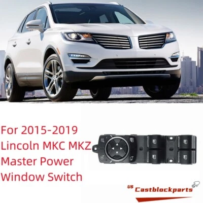 Главный выключатель стеклоподъемника передний левый для Lincoln MKC MKZ 2015-2019 годов выпуска DP5Z14529BA - Изображение 1 из 4