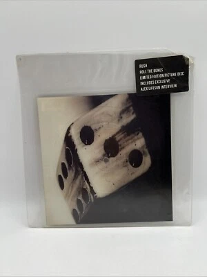RUSH Roll The Bones 7" UK SHAPED PICTURE DISC Vinyl Single 1992 RARE Geddy Lee Foto 1 de 4