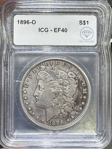 1896 O Morgan Silver Dollar ICG XF-40 IDC Verified - Picture 1 of 2