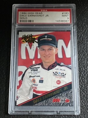 PSA 9 Dale Earnhardt Jr. 1994 High Gear Gold #183 Jr Mint NASCAR Car Rookie Card - Image 1 of 3