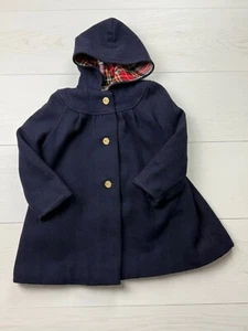 Vintage Forever Classic Girls Wool Blend Pea Cost Size 5 Made In England - Picture 1 of 8