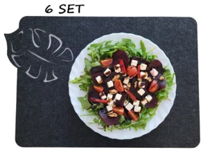 6-Teiliges Set aus Filz Tischuntersetzer Platzset Tischset, Tischunterlagen - Bild 1 von 9
