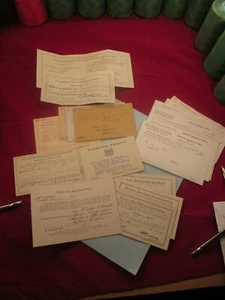 De colección 1919-54 Colorado Teachers Salery Cita Ect. Lote de tarjetas efímeras - Imagen 1 de 10