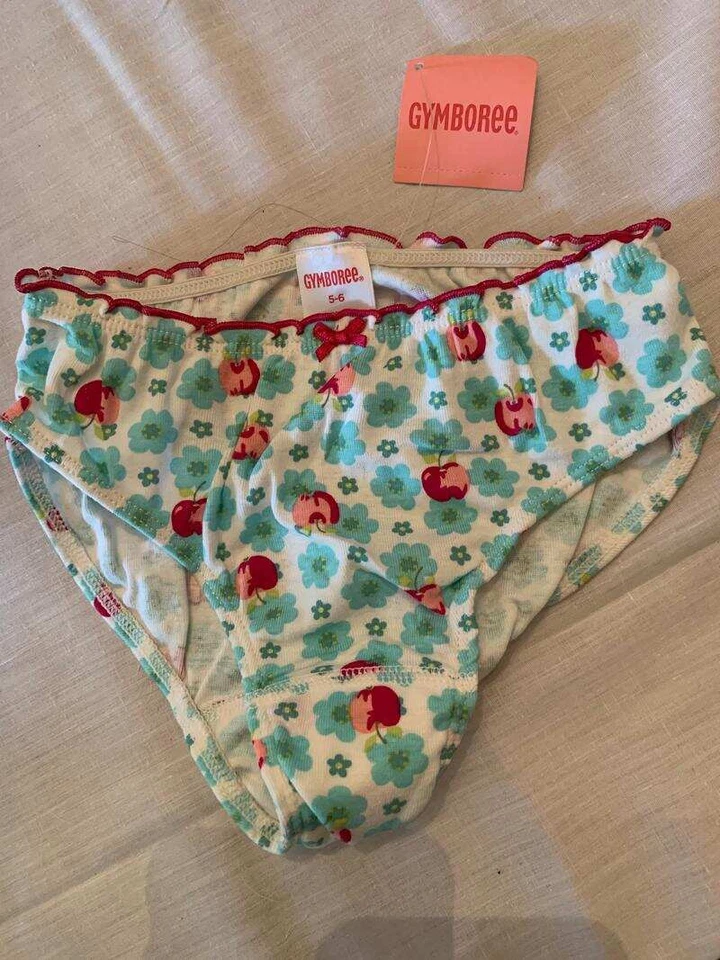 Bragas Gymboree Caramelo Manzana Estampado de Flores y Frutas Talla 5-6 Nuevas con Etiquetas Foto 1 de 1