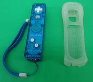 ROCK CANDY CLEAR BLUE WII REMOTE CONTROLLER FOR NINTENDO WII PLAY TESTED - Picture 1 of 4