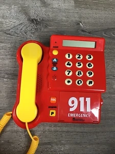 Learning Resources 911 Emergency Call Kids Teaching Phone Numbers Red LER2665 - Picture 1 of 7