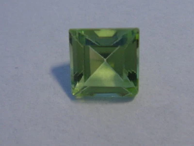 Peridot Princess Cut 4 mm x 4 mm Gemstone 0.30 Carats Natural Gem - Image 1 of 2