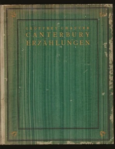 Canterbury Erzählungen (by Geoffrey Chaucer) (In German) (1924 Limited Edition) - Picture 1 of 3